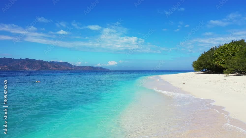 Paradise Beach On Tropical Islands. Saona Island, Dominican Republic Paradise Beach On Tropical Islands. Saona Island, Dominican Republic
