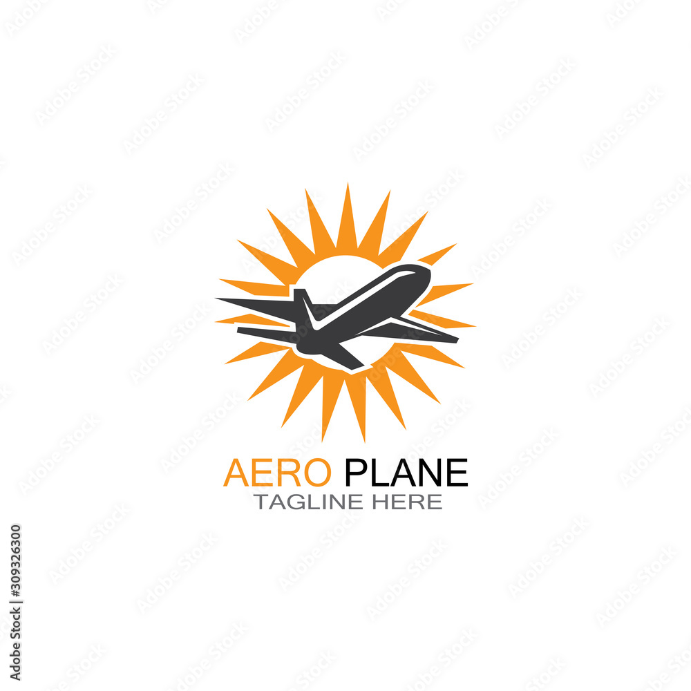 Obraz premium aviation icon and symbol vector template