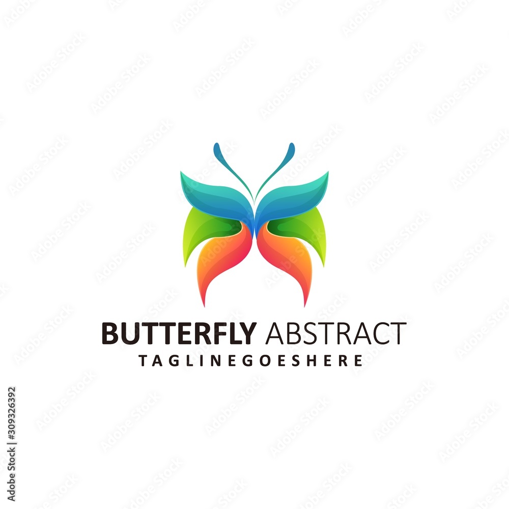 Abstract Butterfly Illustration Vector Template Abstract Butterfly Illustration Vector Template