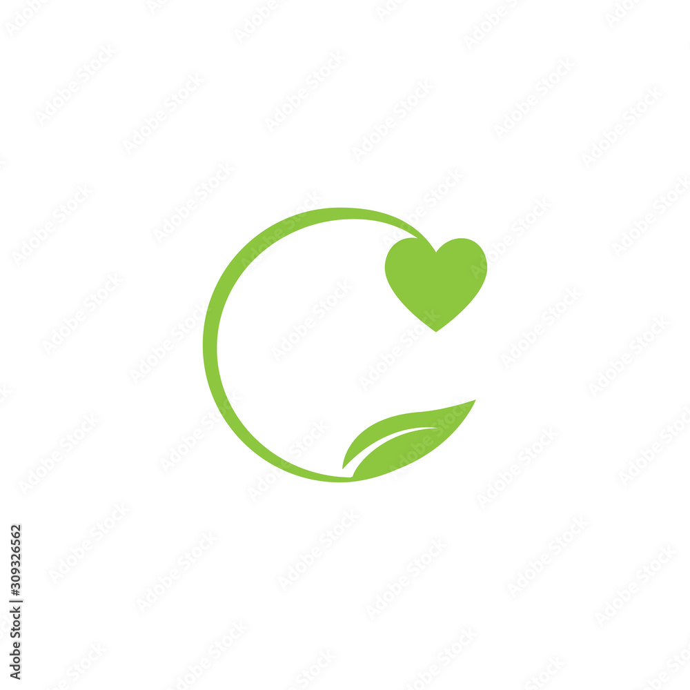 HEART LOGO VECTOR ILUSTRATION TEMPLATE. HEART LOGO VECTOR ILUSTRATION TEMPLATE.