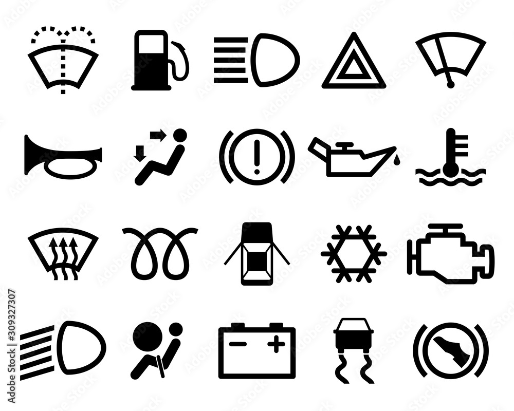 Car dashboard icons new arrivals