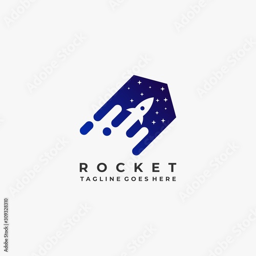 Rocket Speed Illustration Vector Template