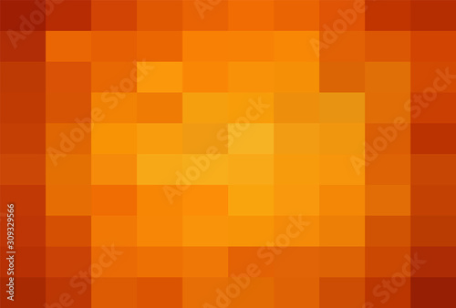 Abstract Orange geometric Background, Creative Design Templates. Pixel art Grid Mosaic, 8 bit vector background.
