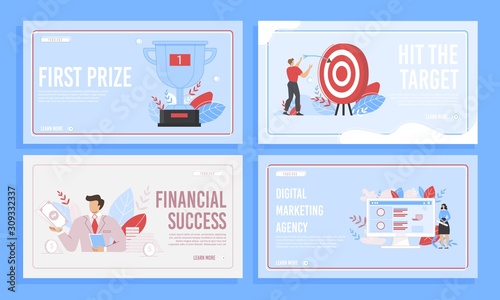 Successful Business Development a Landing Page Set