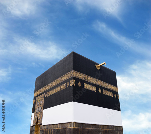 Kaaba in Mecca with sky background photo