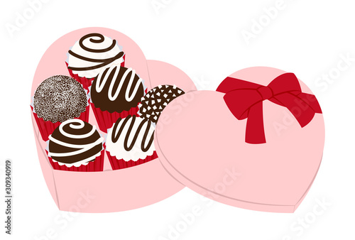 チョコレートの詰め合わせ