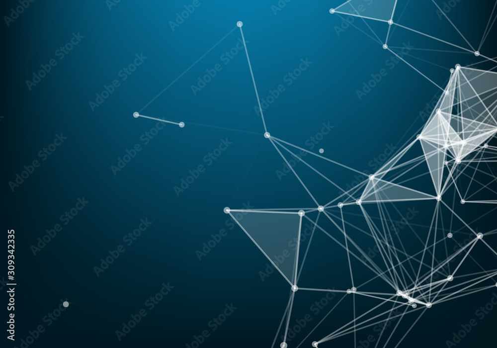 Abstract polygonal space low poly dark background with connecting dots and lines. Connection structure. Science. Futuristic polygonal background. Abstract polygonal space low poly dark background with connecting dots and lines. Connection structure. Science. Futuristic polygonal background.