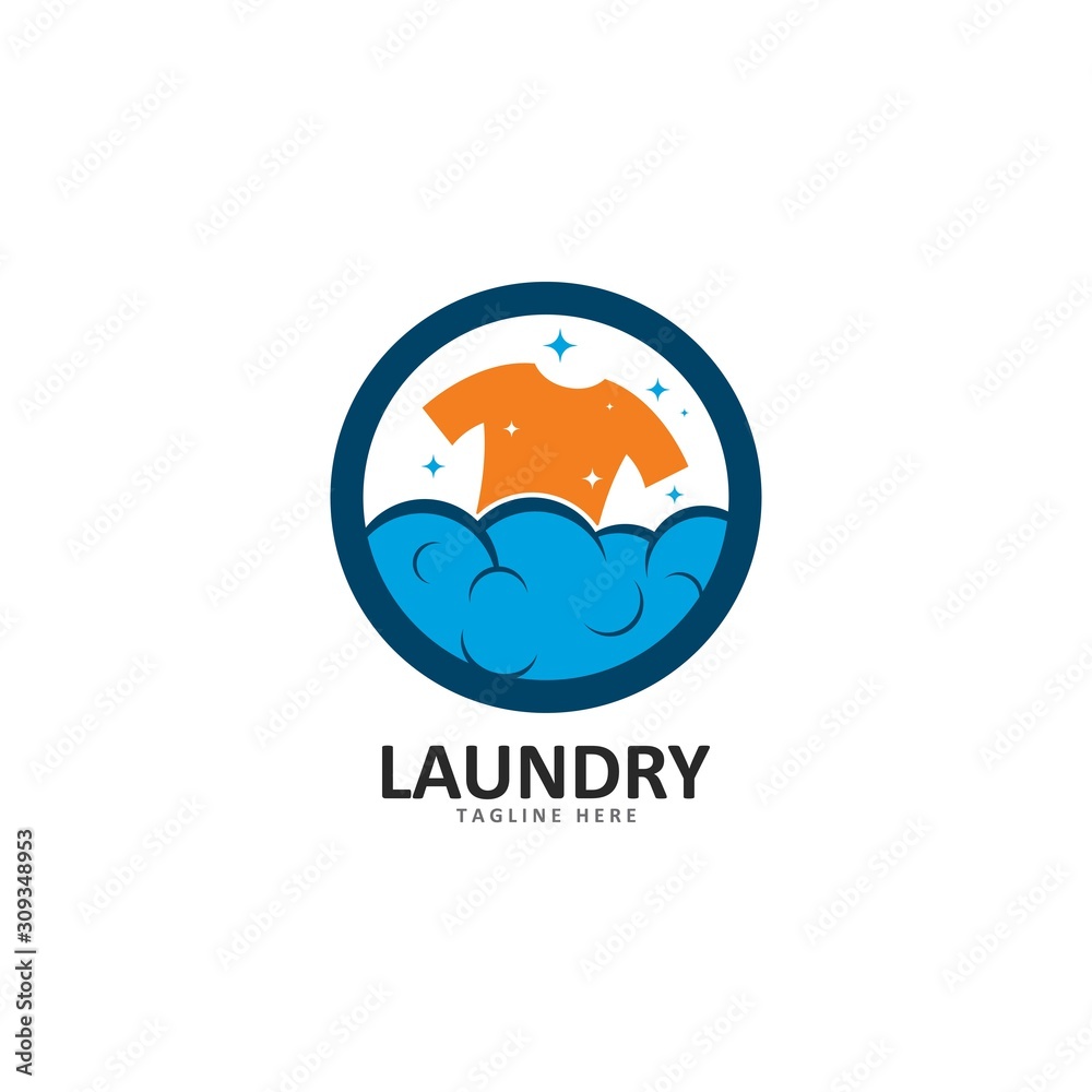 Laundry logo template vector icon illustration design Laundry logo template vector icon illustration design