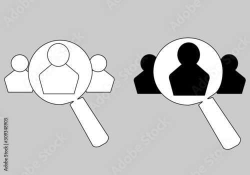 queue management icons set