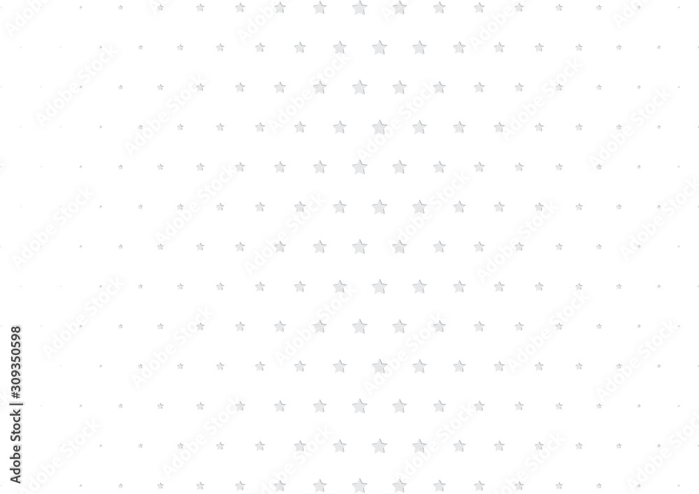 Abstract halftone dotted background. Futuristic grunge pattern, star, circles, shadow.  Gray modern optical pop art texture for posters, sites, business cards, cover, labels mock-up, vintage stickers