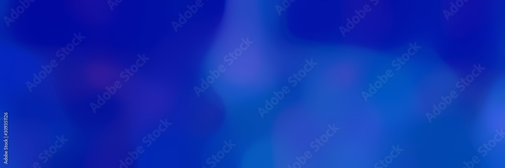 blurred horizontal background with strong blue, dark blue and dark slate blue colors and space for text