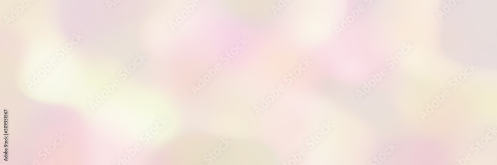soft blurred horizontal background with antique white, linen and pastel pink colors and space for text