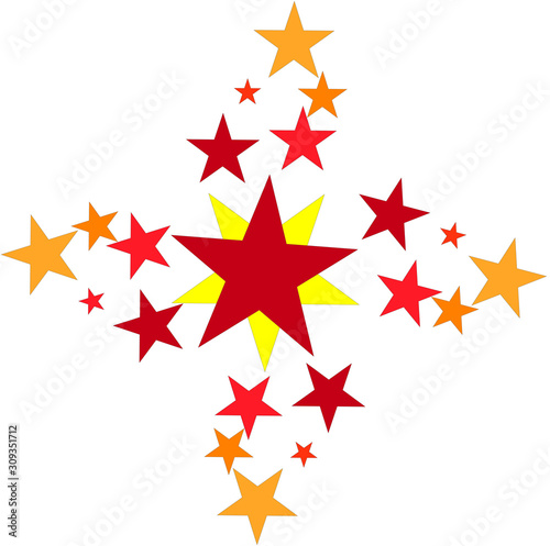 abstract background with stars