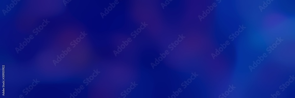 soft blurred horizontal background with midnight blue, dark blue and strong blue colors and space for text