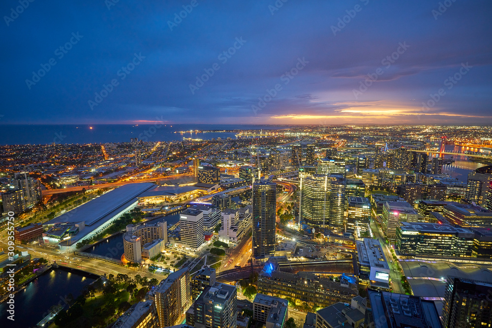 Obraz premium Melbourne's city