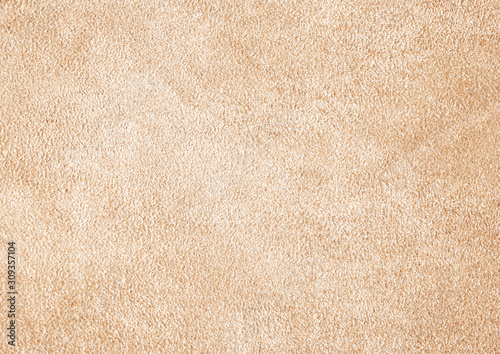 Texture of genuine leather. Suede leather texture closeup. Gray background.