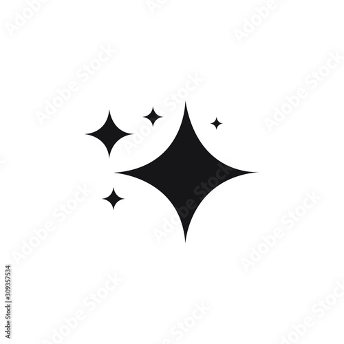Shine icon vector isolated drawing.