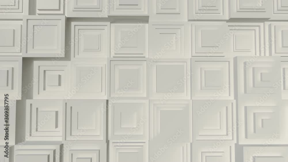 White Squares in Motion Background White Squares in Motion Background