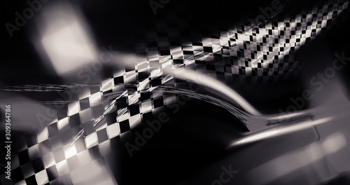 Fantastic unusual abstract background with complex geometric pattern