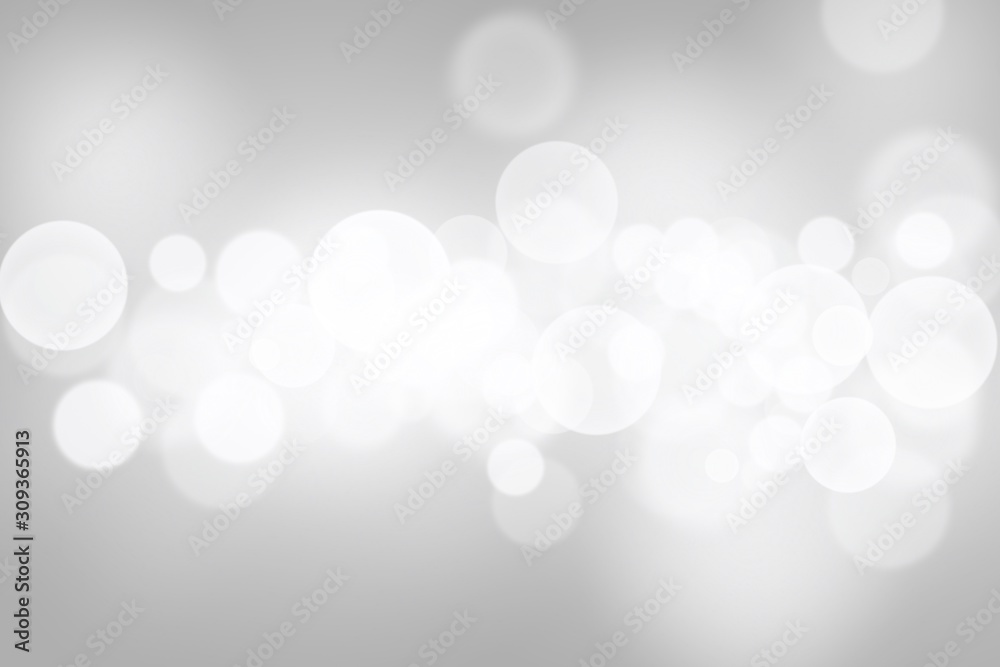 Gray  abstract background. white bokeh blurred beautiful shiny lights. use for Merry Christmas /happy new year wallpaper backdrop and your product.