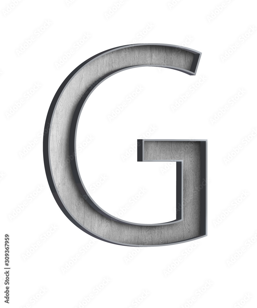 wooden letter with metal outer frame letter G wooden letter with metal outer frame letter G