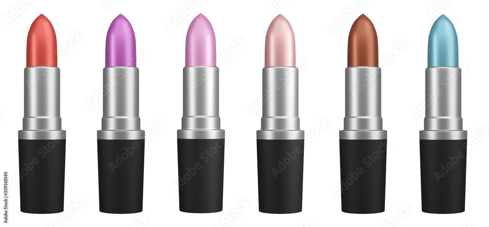Set of Lipstick Matte (Shade - Belle) pink, wine, vinous . Colorful Tones tints palette, mockup design isolated on white background with clipping path. Beautiful Make-up concept. Set of Lipstick Matte (Shade - Belle) pink, wine, vinous . Colorful Tones tints palette, mockup design isolated on white background with clipping path. Beautiful Make-up concept.