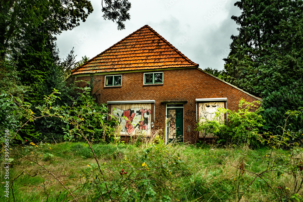 House of an abandoned farmhouse House of an abandoned farmhouse