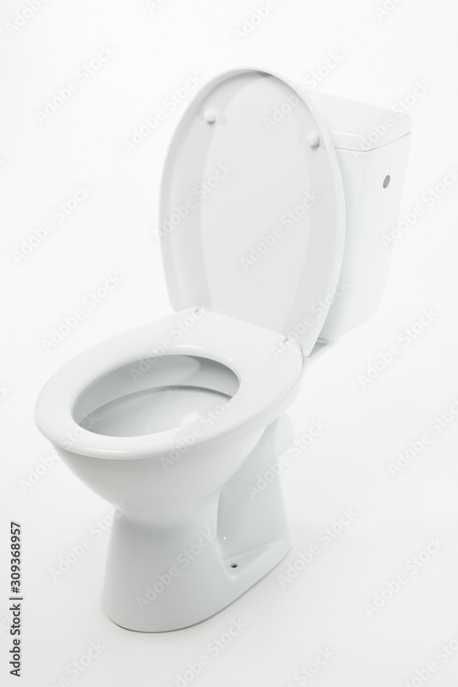 modern ceramic clean toilet bowl isolated on white modern ceramic clean toilet bowl isolated on white