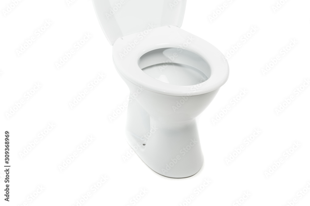 ceramic clean toilet bowl isolated on white ceramic clean toilet bowl isolated on white