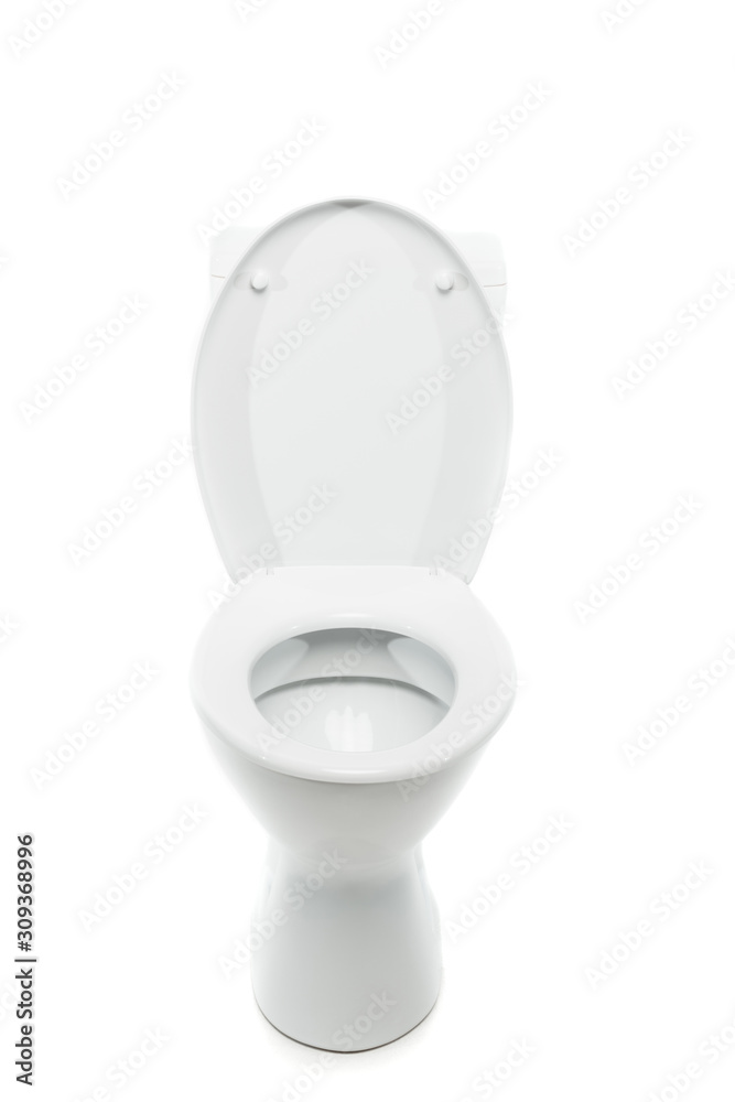 ceramic clean toilet bowl isolated on white ceramic clean toilet bowl isolated on white