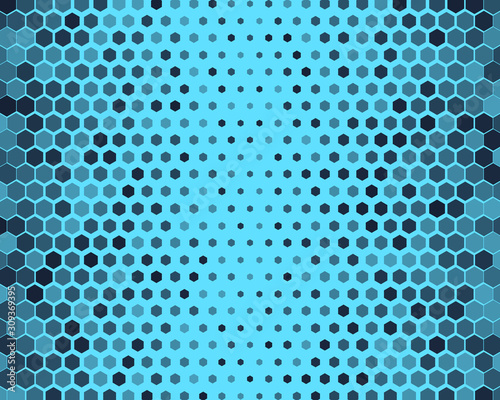 Hexagon abstract background. The concept of technology. Vector illustration.
