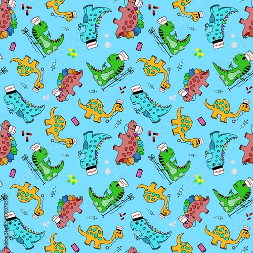 seamless pattern with flowers and butterflies