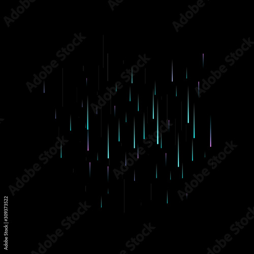Fast Effect. Motion Neon Light Movement static
