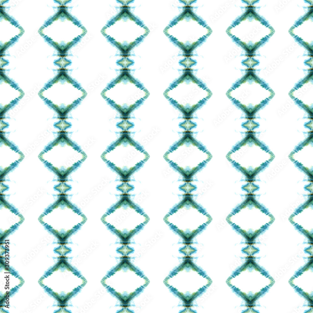 Fototapeta premium Ikat, Tie Dye, Batik, Hand Drawn Ornament. 