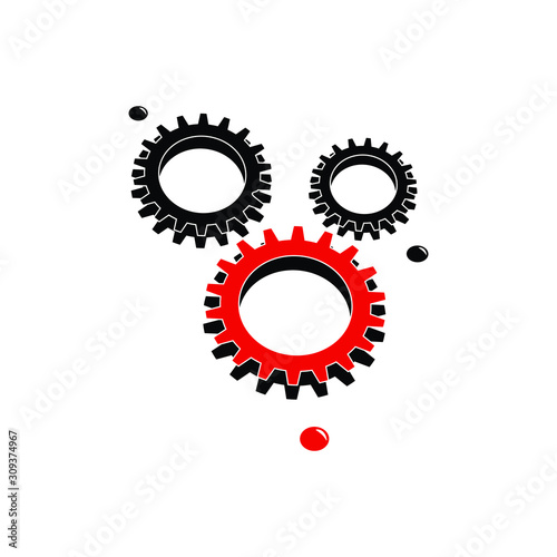 gears isolated on white background