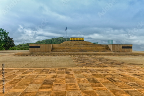 Military cemetery at Vieil Armand, Hartmannswillerkopf, in Vosges mountains in France.