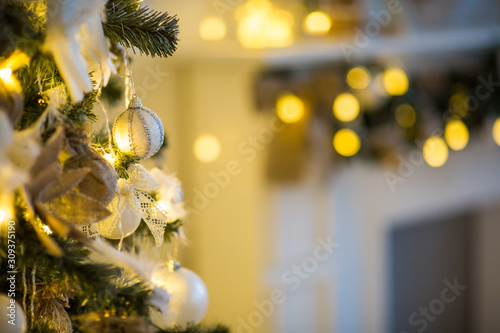 festive christmas and new year decorations