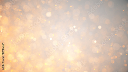 golden dust, light golden holiday background with glowing particles