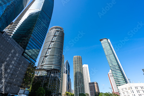 Photography modern office building in kuala lumpur