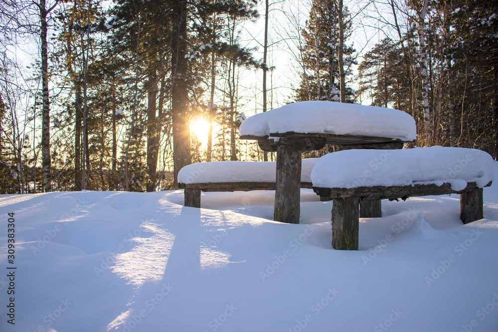 custom made wallpaper toronto digitalWinter sunset.