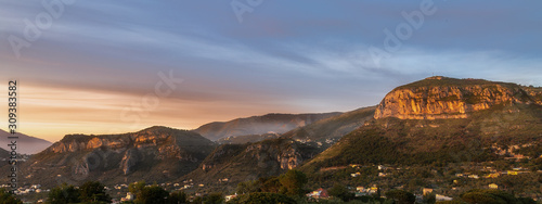 Sorrento hills taken at sunset