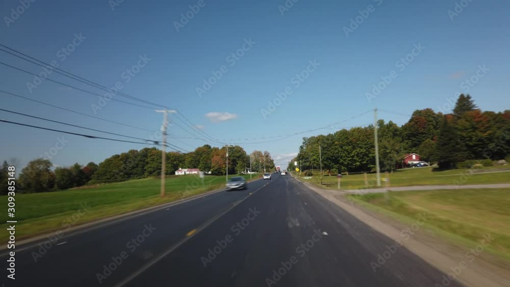 Hyperlapse driving Gimbal Shot On Highway North of Montreal Hyperlapse driving Gimbal Shot On Highway North of Montreal