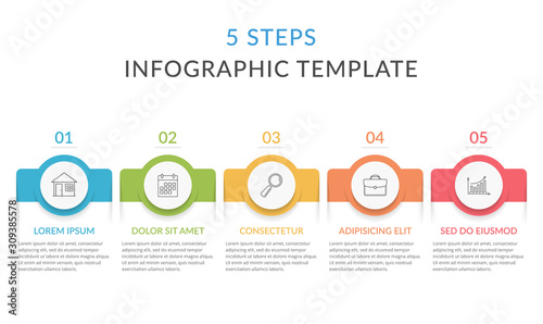 Infographic Template with 5 Steps