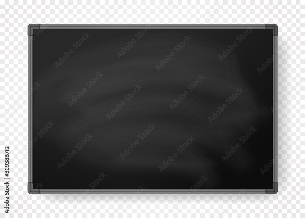 Horizontal Black Chalkboard with border, background for education and business. Horizontal Black Chalkboard with border, background for education and business.