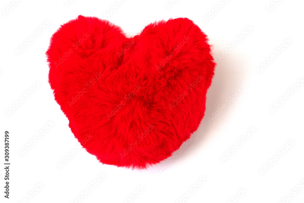 red heart isolated on white background , vaientine day red heart isolated on white background , vaientine day