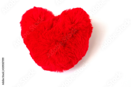 red heart isolated on white background   vaientine day