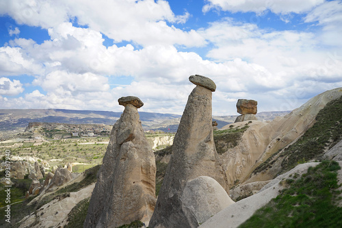 The Three Sisters fairy chimneys near Goreme/Urgup, Cappadocia, Turkey