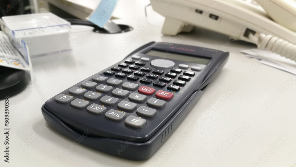 Function calculator.Calculator white back ground. Function calculator.Calculator white back ground.