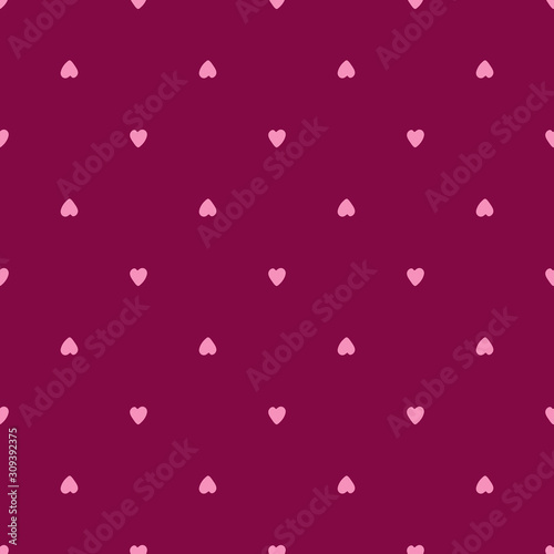 Seamless pattern with red hearts. Valentines Day backdrop. 14 february wallpaper.