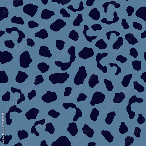 Seamless pattern with leopard skin. Abstract animal fur wallpaper.